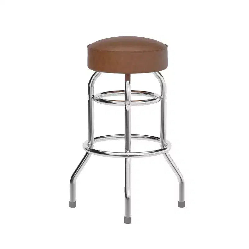 Flash Furniture Lot de 2 tabourets de bar chromés à double anneau