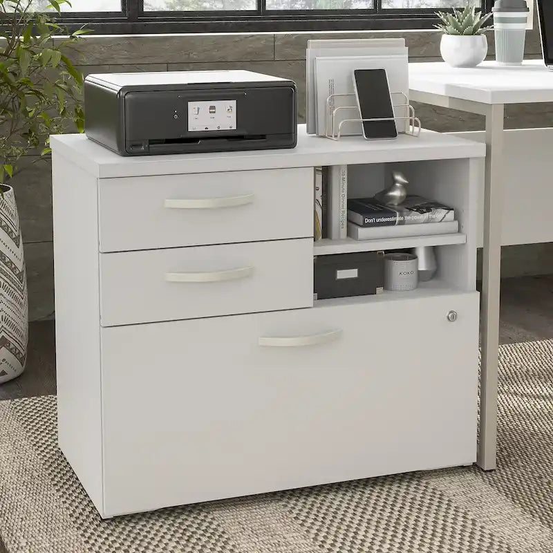 Meuble de rangement hybride avec tiroirs par Bush Business Furniture