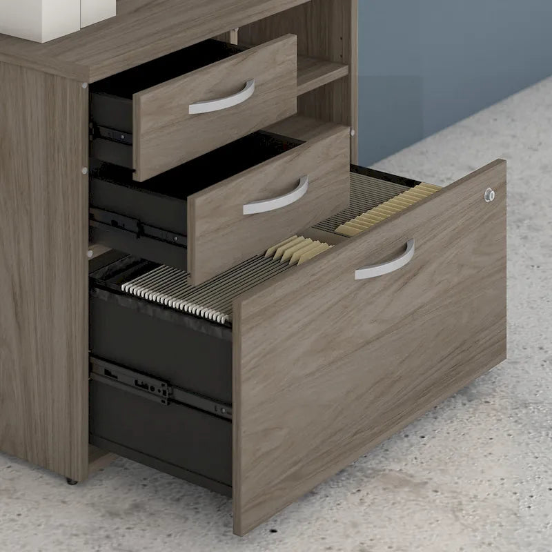 Meuble de rangement hybride avec tiroirs par Bush Business Furniture