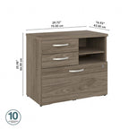 Meuble de rangement hybride avec tiroirs par Bush Business Furniture