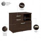 Meuble de rangement hybride avec tiroirs par Bush Business Furniture