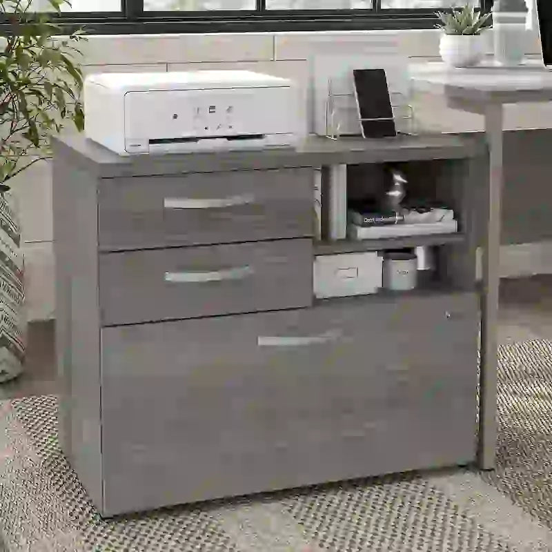 Meuble de rangement hybride avec tiroirs par Bush Business Furniture