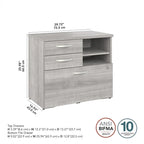 Meuble de rangement hybride avec tiroirs par Bush Business Furniture