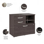 Meuble de rangement hybride avec tiroirs par Bush Business Furniture