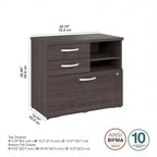 Meuble de rangement hybride avec tiroirs par Bush Business Furniture