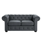 Canapé deux places Chesterfield capitonné Corvus Aleksis