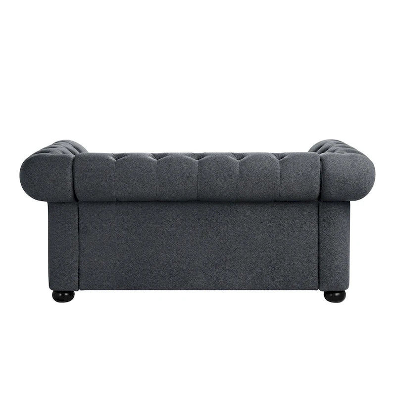Canapé deux places Chesterfield capitonné Corvus Aleksis