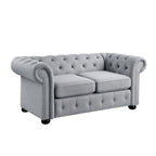 Canapé deux places Chesterfield capitonné Corvus Aleksis