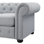 Canapé deux places Chesterfield capitonné Corvus Aleksis