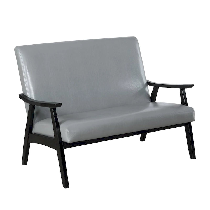 Banc Balf contemporain en similicuir par Furniture of America