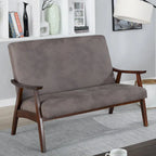 Banc Balf contemporain en similicuir par Furniture of America