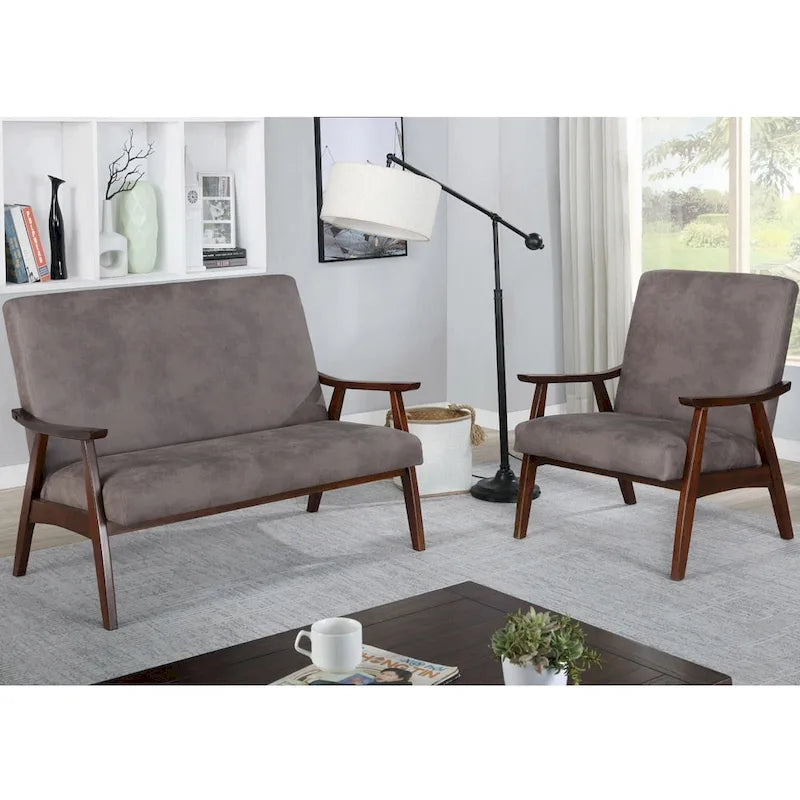Banc Balf contemporain en similicuir par Furniture of America
