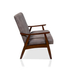 Banc Balf contemporain en similicuir par Furniture of America