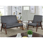 Banc Balf contemporain en similicuir par Furniture of America