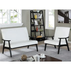 Banc Balf contemporain en similicuir par Furniture of America
