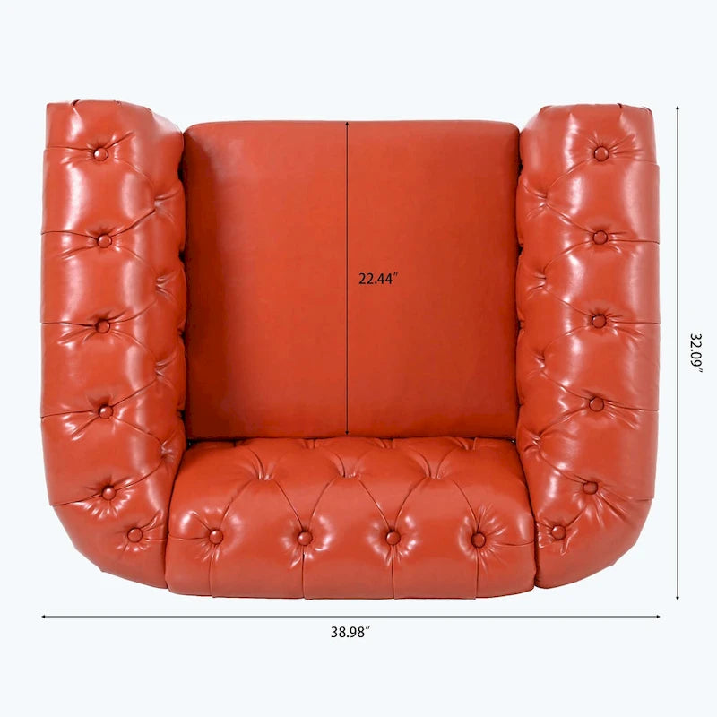 Canapé confortable pour salon, avec accoudoirs roulés plissés serrés