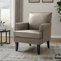 Chaise d'appoint contemporaine et classique en polyester Nileus avec pieds en bois massif par HULALA HOME
