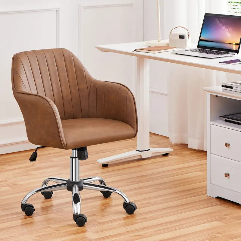 Chaise de bureau Yaheetech Chaise d'ordinateur pivotante réglable en hauteur