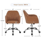 Chaise de bureau Yaheetech Chaise d'ordinateur pivotante réglable en hauteur