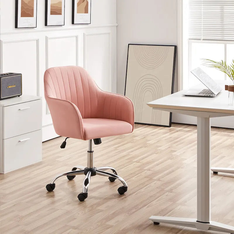 Chaise de bureau Yaheetech Chaise d'ordinateur pivotante réglable en hauteur