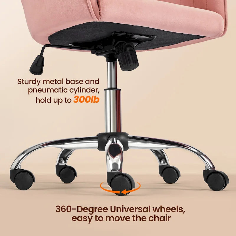 Chaise de bureau Yaheetech Chaise d'ordinateur pivotante réglable en hauteur