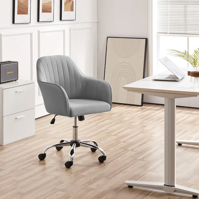 Chaise de bureau Yaheetech Chaise d'ordinateur pivotante réglable en hauteur