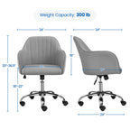 Chaise de bureau Yaheetech Chaise d'ordinateur pivotante réglable en hauteur