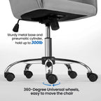 Chaise de bureau Yaheetech Chaise d'ordinateur pivotante réglable en hauteur