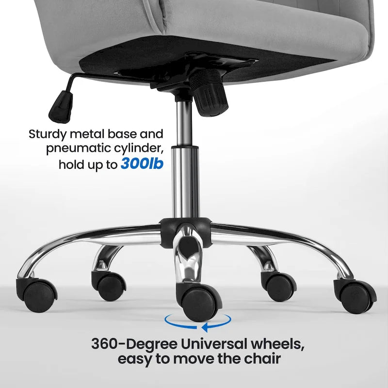 Chaise de bureau Yaheetech Chaise d'ordinateur pivotante réglable en hauteur