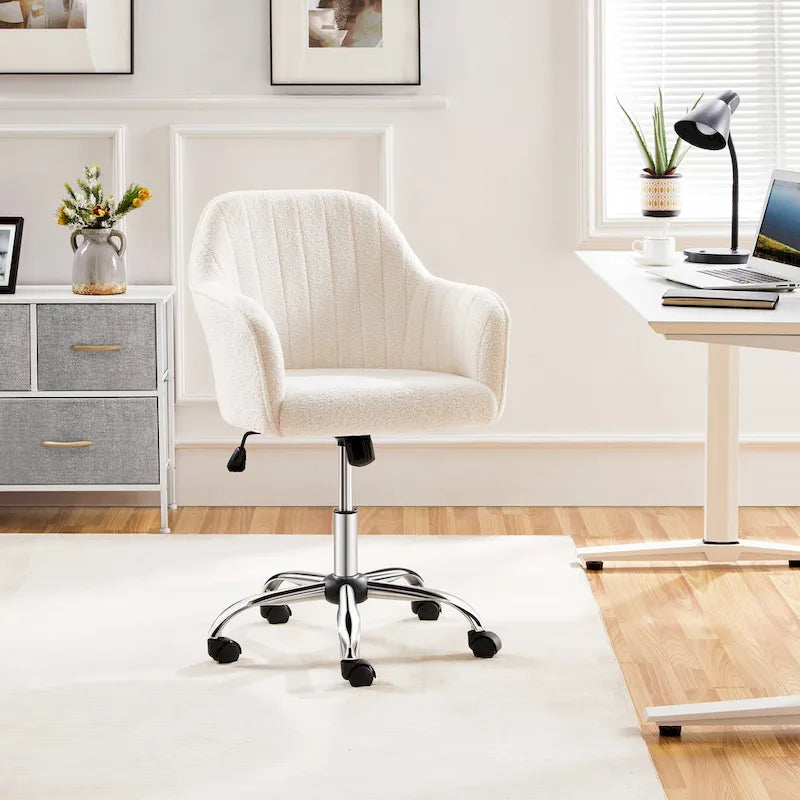 Chaise de bureau Yaheetech Chaise d'ordinateur pivotante réglable en hauteur