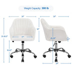 Chaise de bureau Yaheetech Chaise d'ordinateur pivotante réglable en hauteur