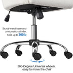 Chaise de bureau Yaheetech Chaise d'ordinateur pivotante réglable en hauteur