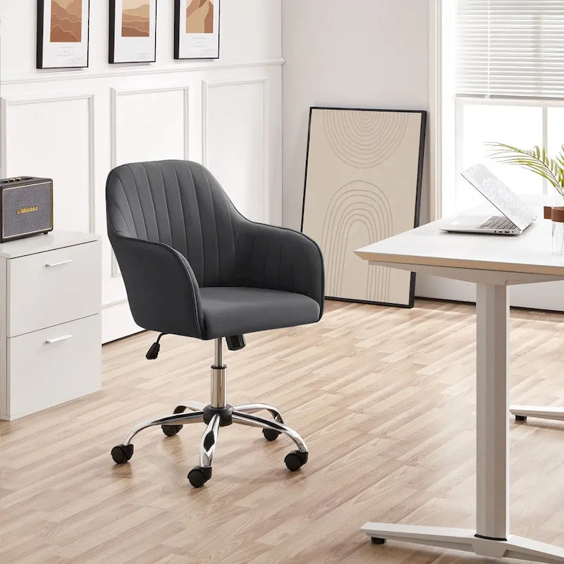Chaise de bureau Yaheetech Chaise d'ordinateur pivotante réglable en hauteur