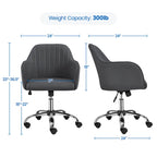Chaise de bureau Yaheetech Chaise d'ordinateur pivotante réglable en hauteur