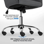 Chaise de bureau Yaheetech Chaise d'ordinateur pivotante réglable en hauteur