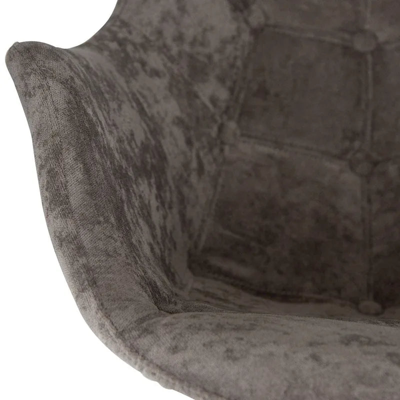 Fauteuil à bascule en velours moderne Willow - Fauteuil d'appoint du milieu du siècle pour le salon, la chambre à coucher, l'intérieur et l'extérieur