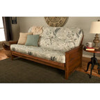 Ensemble de futon pleine grandeur Somette Lexington au fini brun vieilli avec matelas