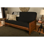 Ensemble de futon pleine grandeur Somette Lexington au fini brun vieilli avec matelas