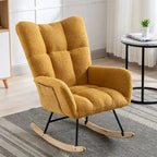 Fauteuil à bascule, fauteuil inclinable rembourré, fauteuil à bascule avec siège rembourré et dossier haut