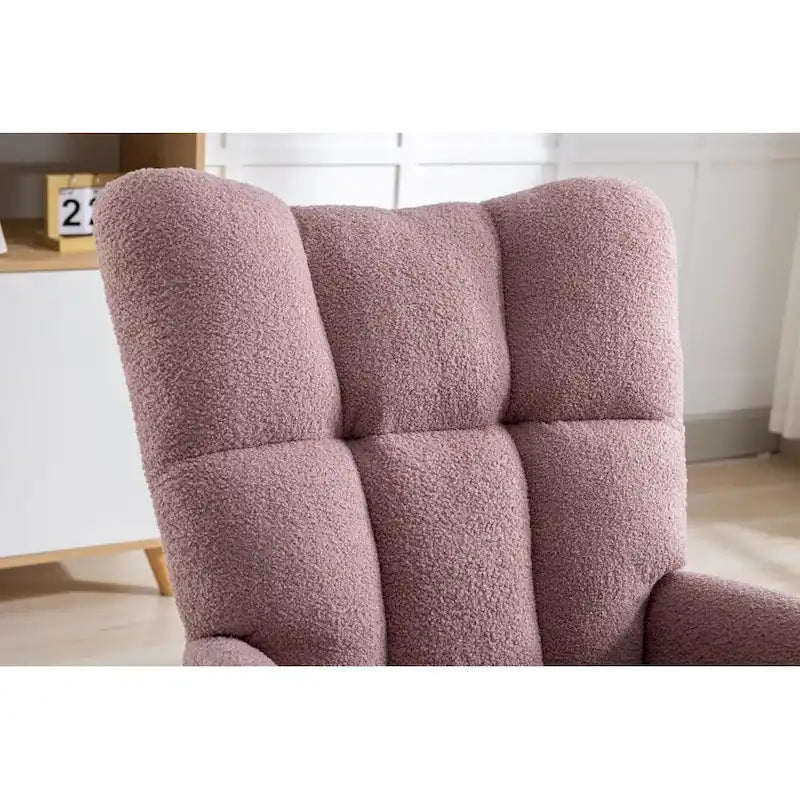 Fauteuil à bascule, fauteuil inclinable rembourré, fauteuil à bascule avec siège rembourré et dossier haut
