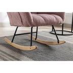 Fauteuil à bascule, fauteuil inclinable rembourré, fauteuil à bascule avec siège rembourré et dossier haut