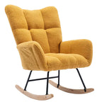 Fauteuil à bascule, fauteuil inclinable rembourré, fauteuil à bascule avec siège rembourré et dossier haut