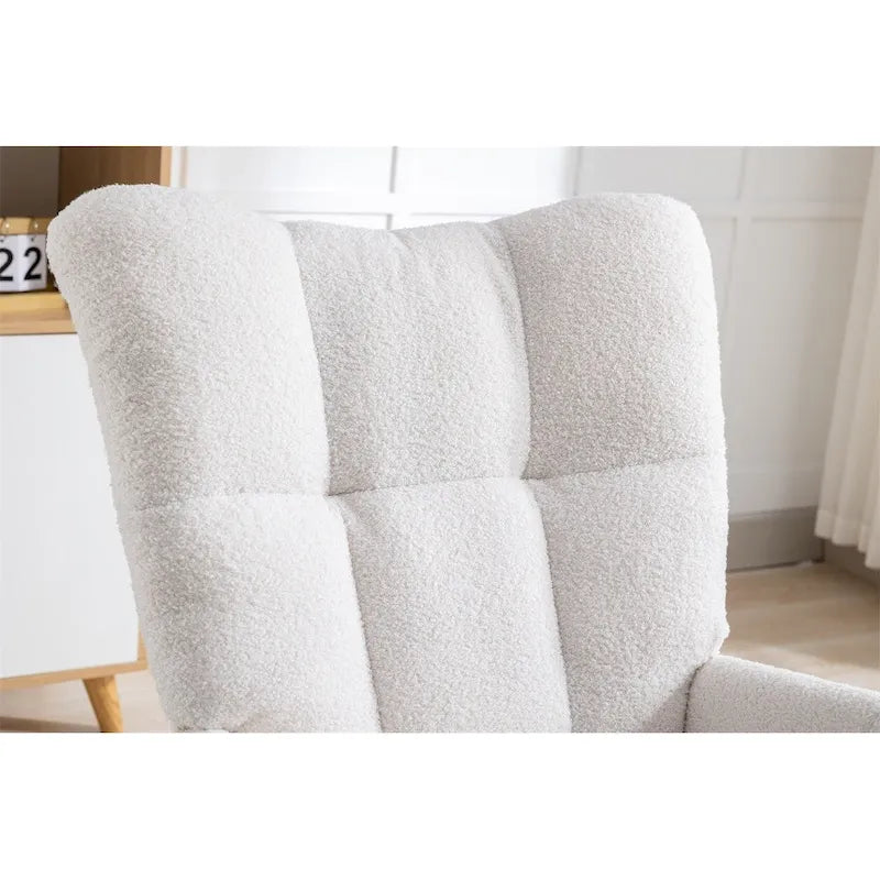 Fauteuil à bascule, fauteuil inclinable rembourré, fauteuil à bascule avec siège rembourré et dossier haut