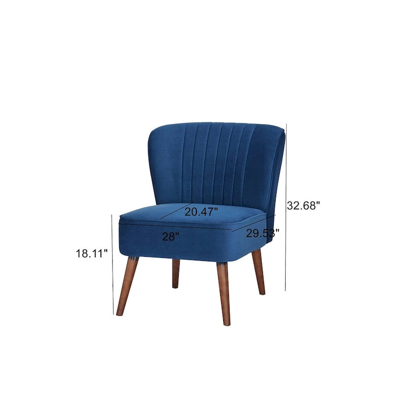 Chaise pantoufle sans accoudoirs Carson Carrington Tagerod