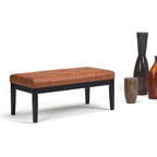 Banc ottoman rectangulaire contemporain WYNDENHALL Abbey de 43 po de large