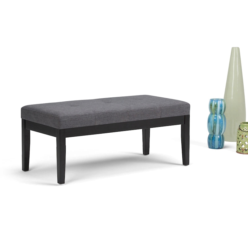 Banc ottoman rectangulaire contemporain WYNDENHALL Abbey de 43 po de large