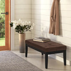 Banc ottoman rectangulaire contemporain WYNDENHALL Abbey de 43 po de large