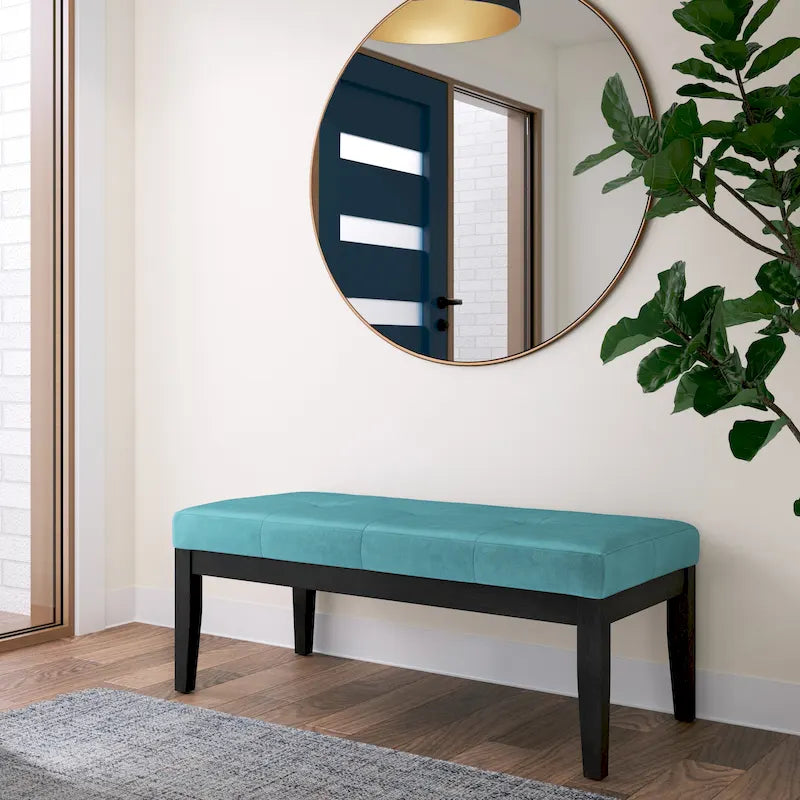 Banc ottoman rectangulaire contemporain WYNDENHALL Abbey de 43 po de large