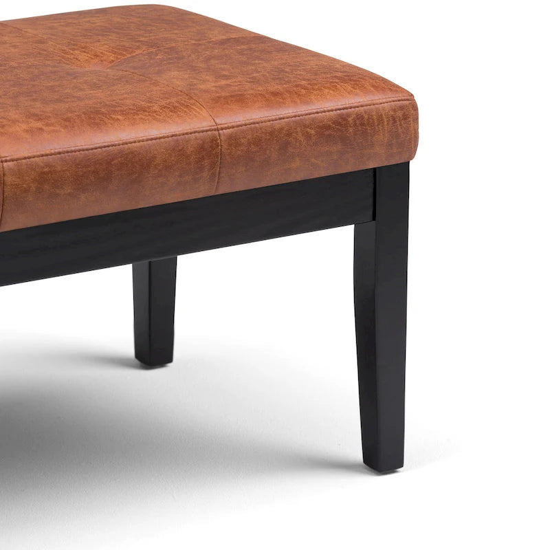 Banc ottoman rectangulaire contemporain WYNDENHALL Abbey de 43 po de large