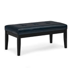 Banc ottoman rectangulaire contemporain WYNDENHALL Abbey de 43 po de large